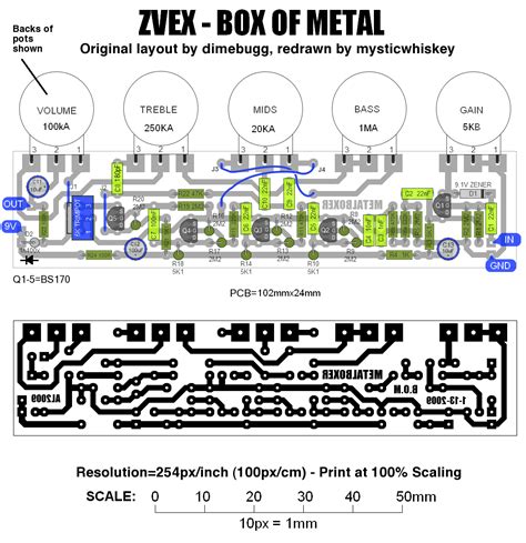 zvex box of metal pcb layout|Zvex .